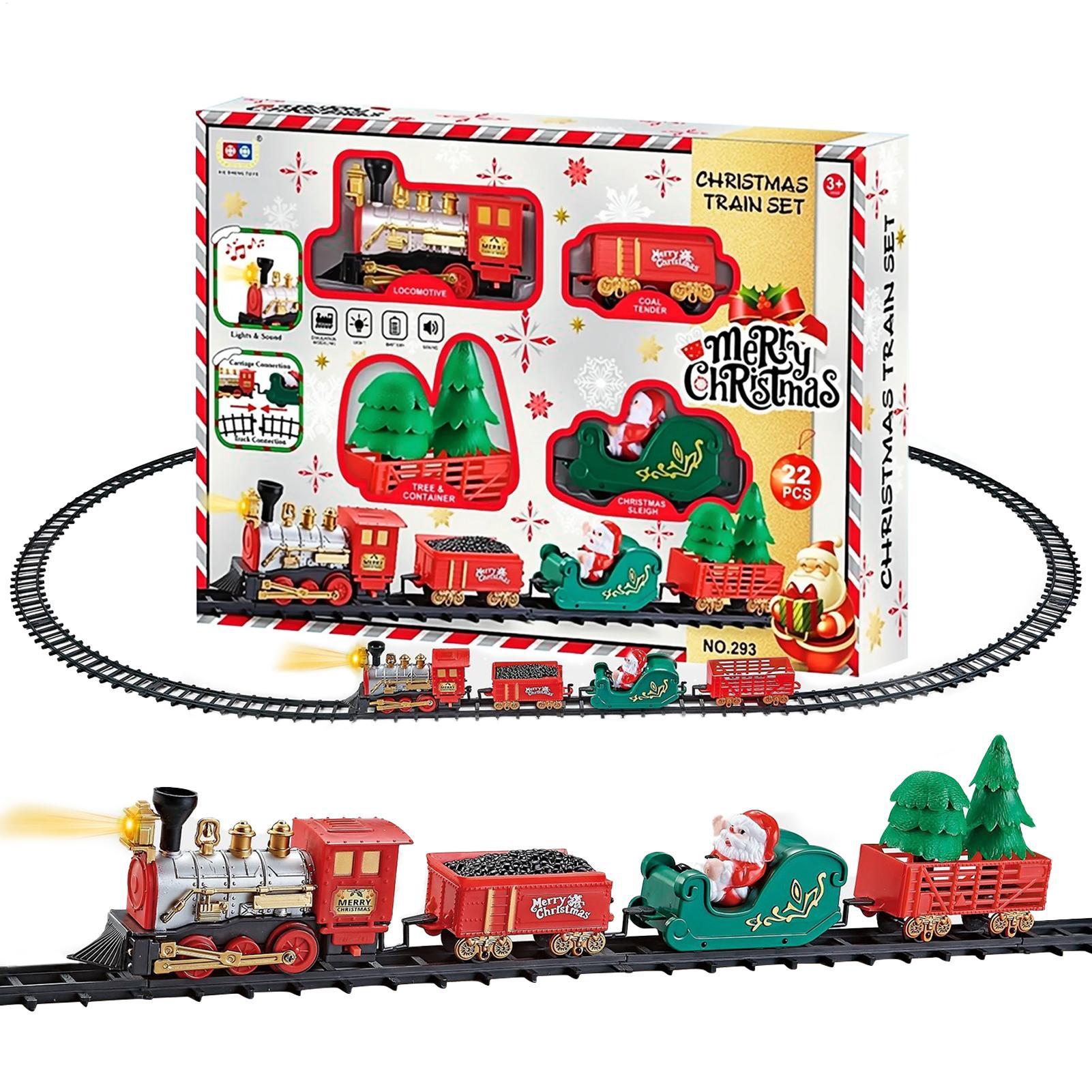 Toy Train Track Set - Рождественский поезд со светом и звуком