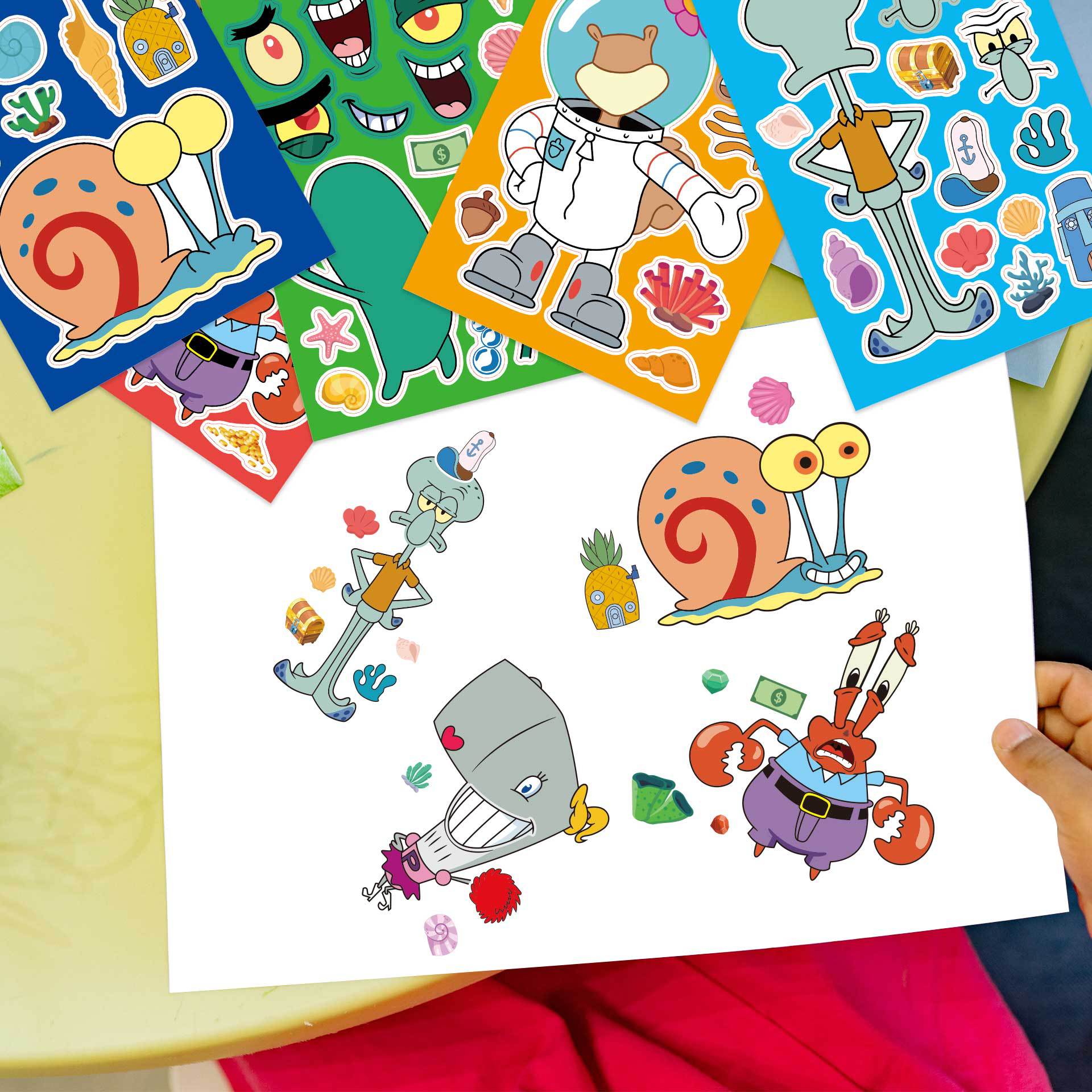 Kids Toys Supplier - Набор из 8 наклеек с Губкой