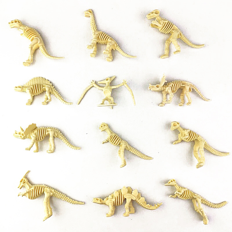 Dinosaur Figurine Set - Набор из 12 моделей скелетов динозавров