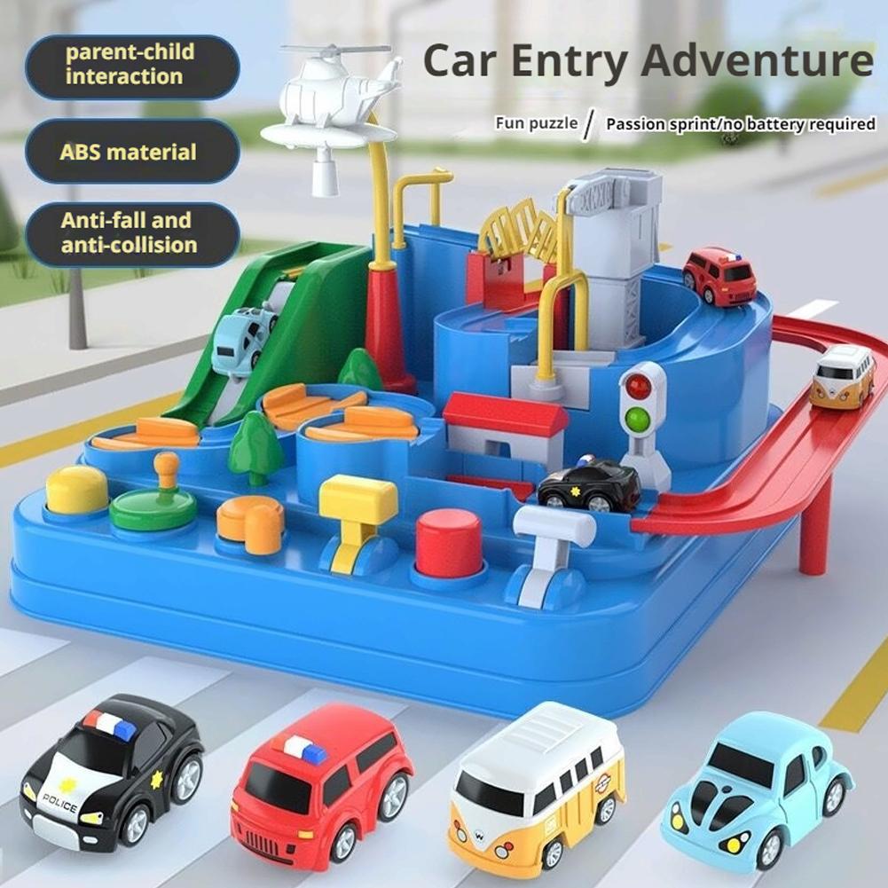 Toy Train Track Set - Гоночная модель железнодорожного автомобиля, поезд, дорожка,