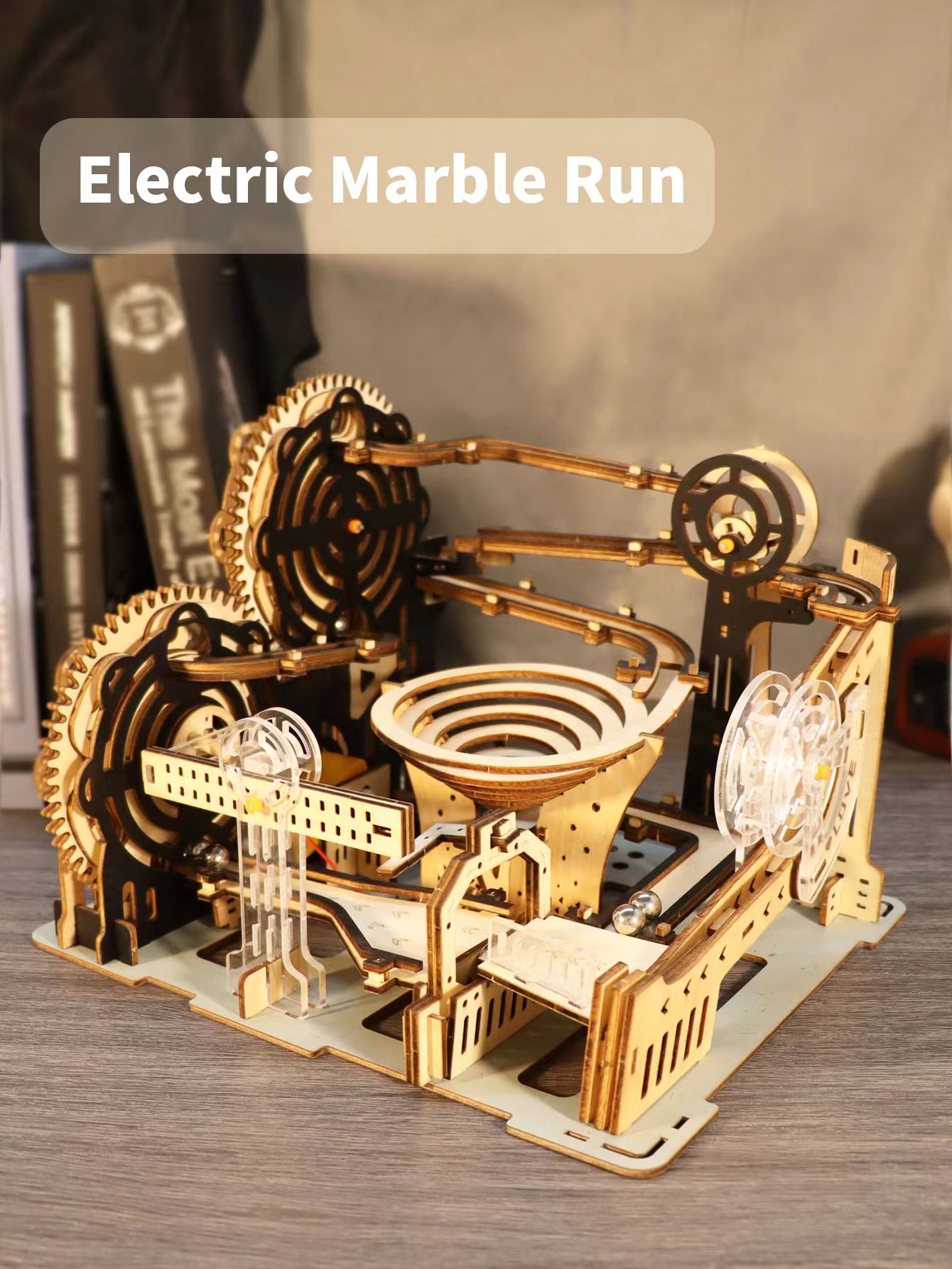 Marble Run Set - Электрические 3D деревянные пазлы, наборы моделей