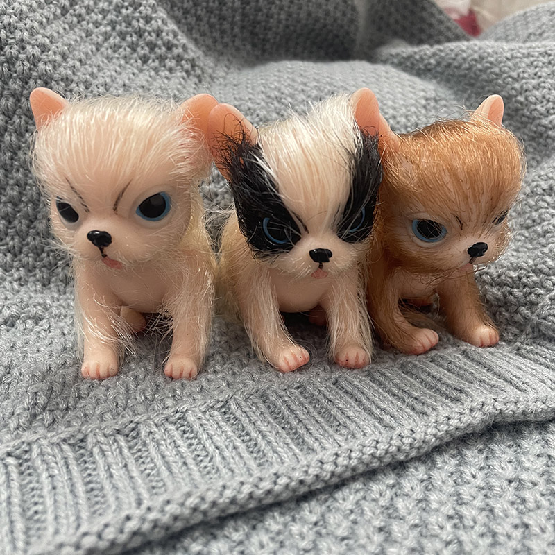 Kids Toys Dog - 5-дюймовые силиконовые куклы-животные: милые миниатюрные собачки