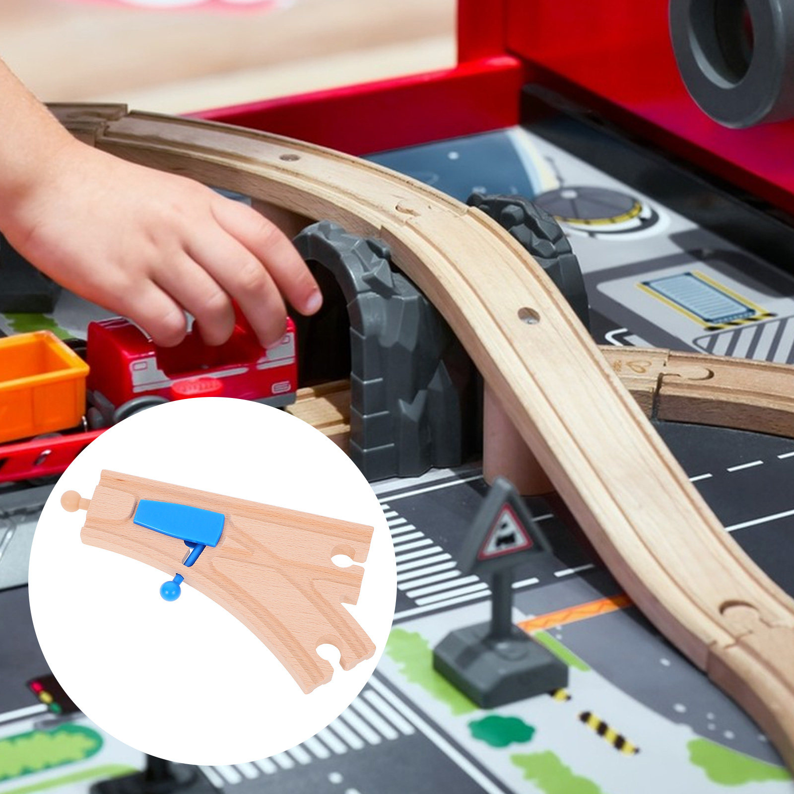 Деревянный набор для строитель – обзор и цена Toy Train Track Set