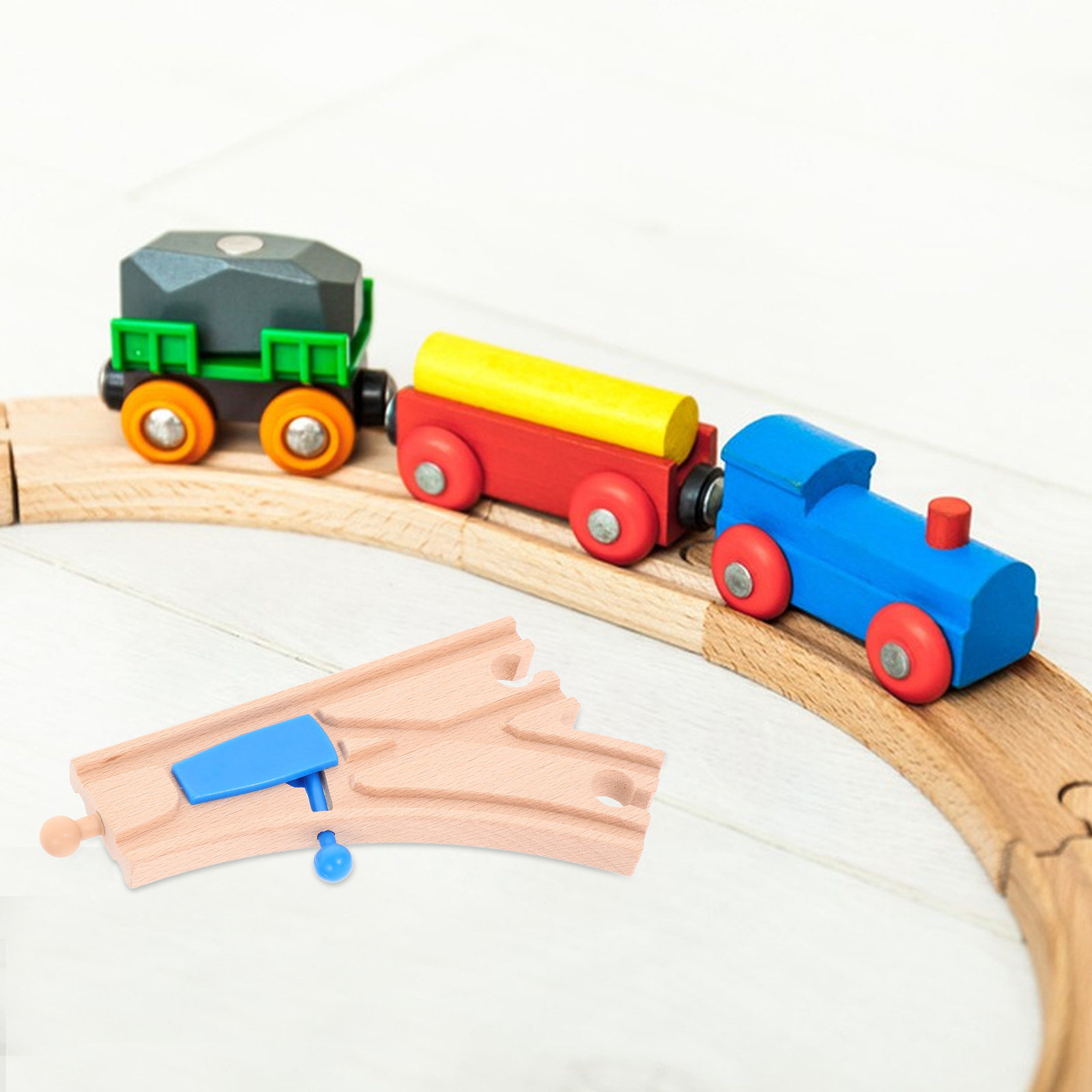 Деревянный набор для строитель – обзор и цена Toy Train Track Set