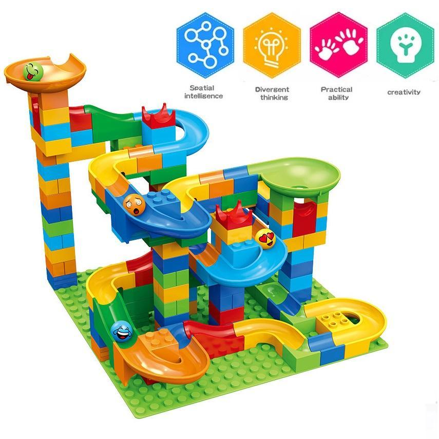 Рельсовый блок, мраморный гоно – обзор и цена Marble Run Set