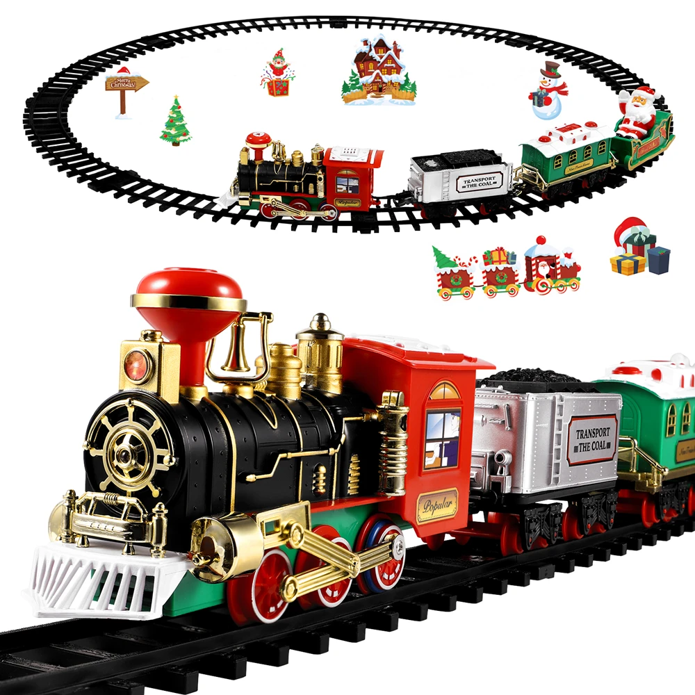 Рождественский набор поездов,  – обзор и цена Toy Train Track Set