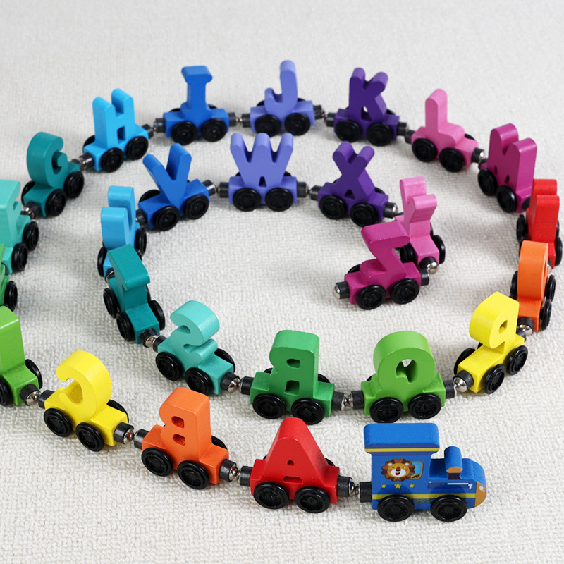 Детский деревянный магнитный п – обзор и цена Toy Train Track Set