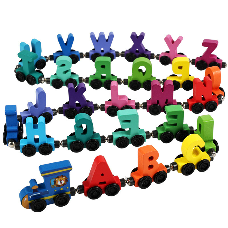 Детский деревянный магнитный п – обзор и цена Toy Train Track Set
