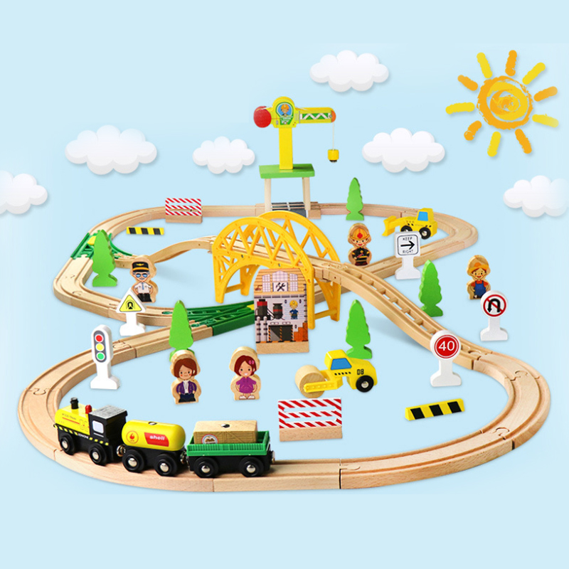 Деревянная железнодорожная дор – обзор и цена Toy Train Track Set